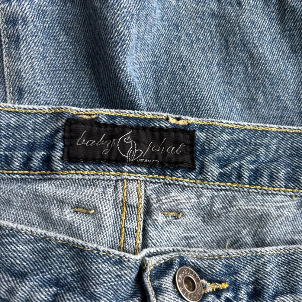 Baby Phat Jeans Womens‎ Size 15 Blue Denim Wideleg Classic Fit Y2K vintage - Picture 5 of 11